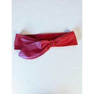 Astor Red Leather Belt Wide Statement Round Buckle Vintage Size Medium